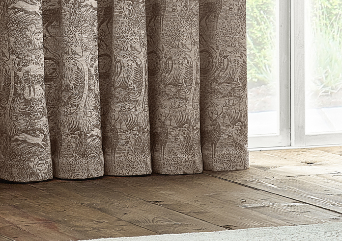 Winter Woods Eyelet, Taupe - Ready Made Curtains - Image 6